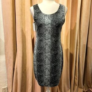 Julian Chang snakeskin print dress